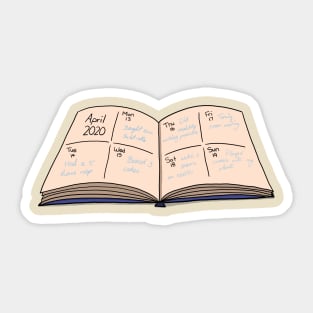 Quarantine Diary Sticker